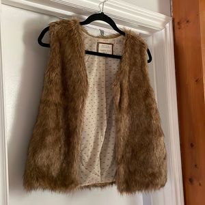 Zara faux fur vest